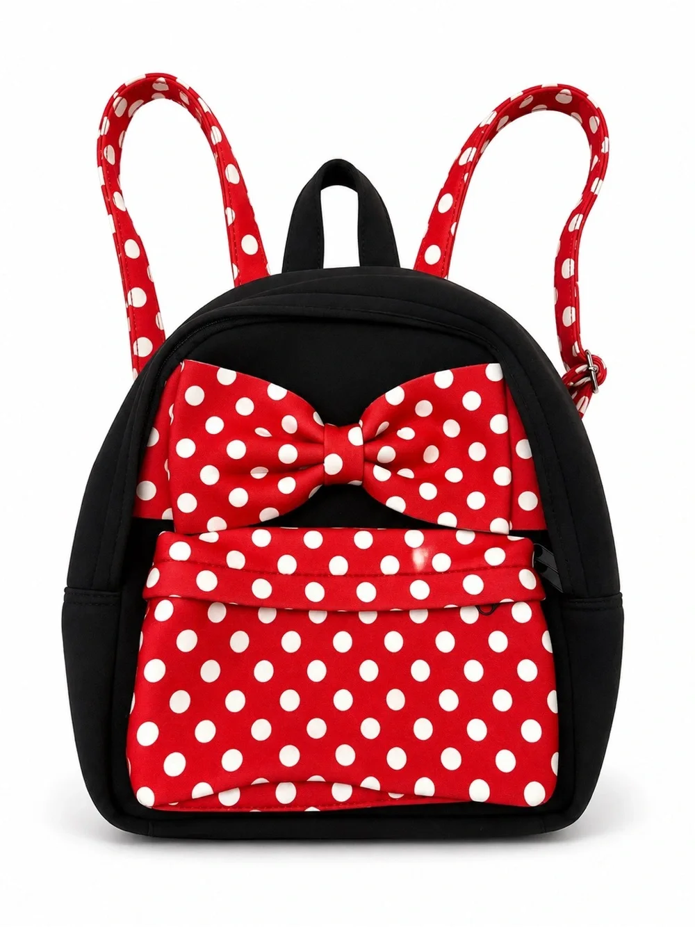 Minnie Mouse Kids Polka Dot Bow Mini Backpack - Black and Red